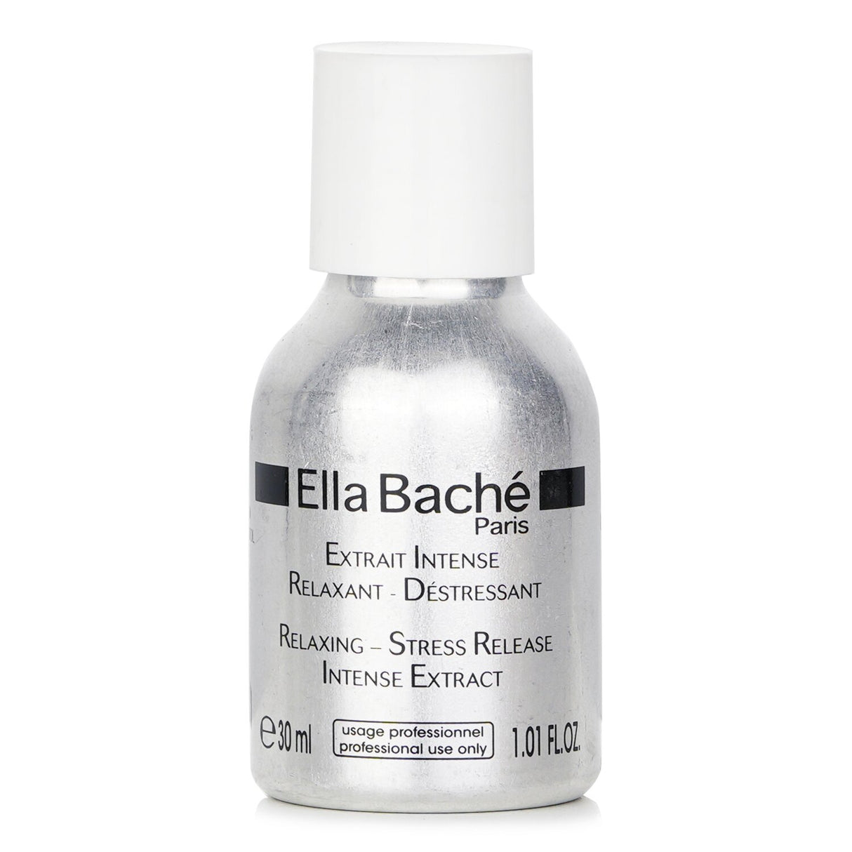 Ella Bache Relaxing-Stress Release Intense Extract in a 30ml bottle, featuring botanical extracts for calming skincare and aromatherapy.