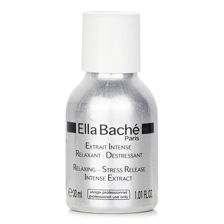 Ella Bache Relaxing-Stress Release Intense Extract in a 30ml bottle, featuring botanical extracts for calming skincare and aromatherapy.