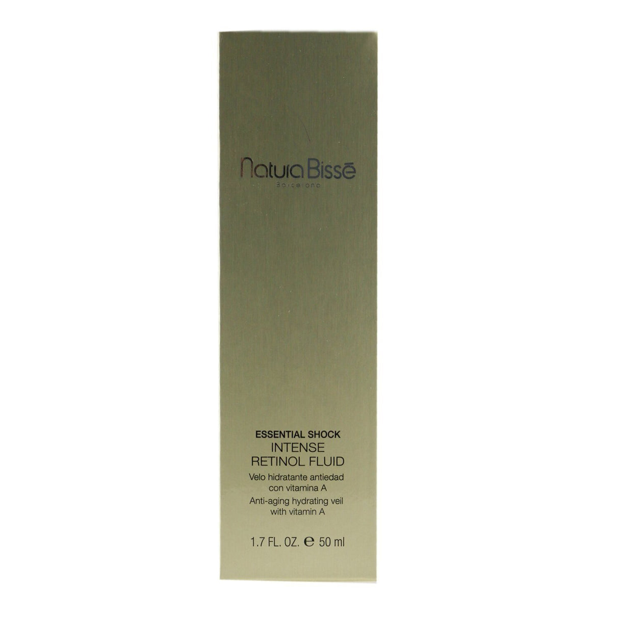 Natura Bisse Essential Shock Intense Retinol Fluid 50ml, an anti-aging product for youthful, hydrated, and radiant skin.