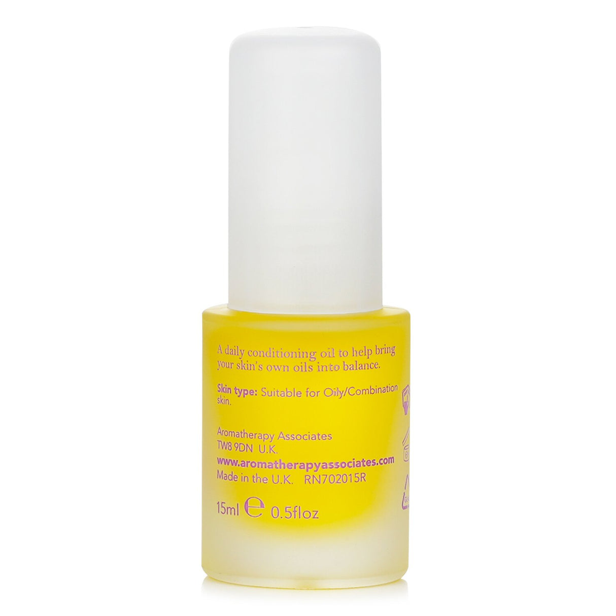 Aromatherapy Associates Mattifying Refining Face Oil, 15ml; lightweight oil with lavender, ylang-ylang, and jojoba for oily skin.