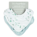 Little Bamboo Muslin Bib 2pk Whisper - Little Bamboo