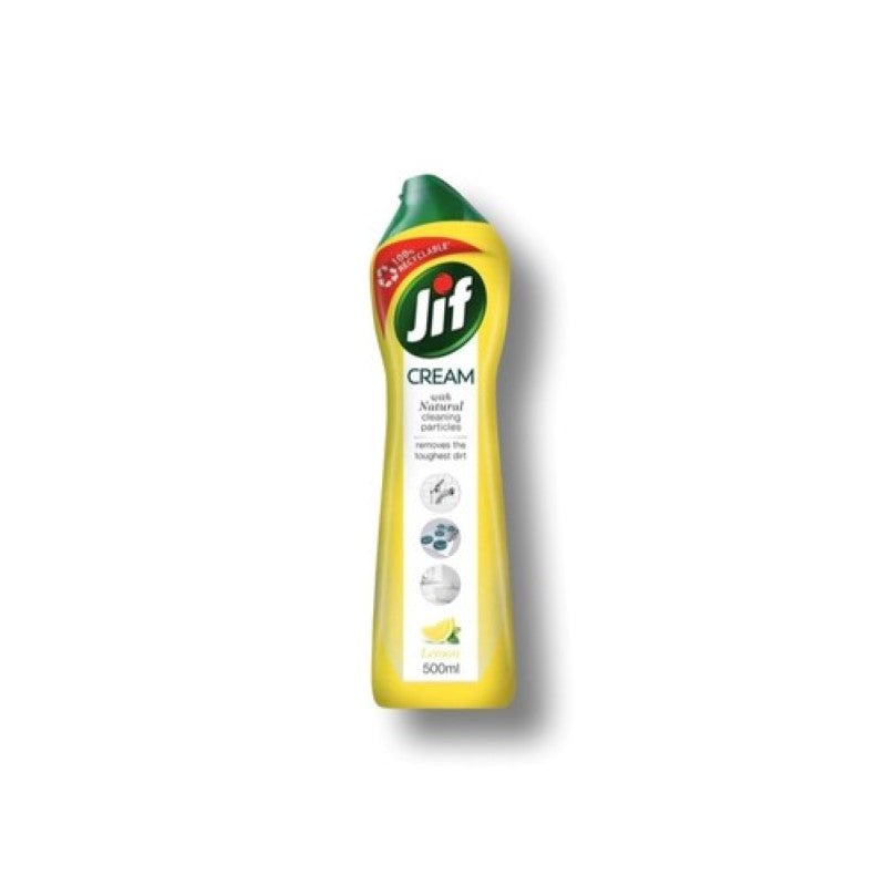 Jif Cream Natural Lemon 500ml - Pack of 8