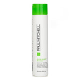 Paul Mitchell Super Skinny Shampoo in a 300ml bottle, smoothing frizz and softening hair texture for a sleek finish.