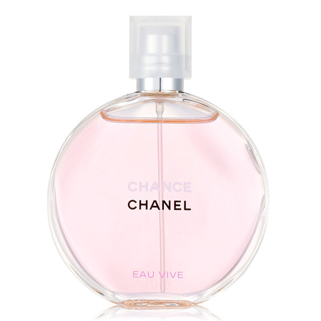 Chanel Chance Eau Vive 50ml perfume features vibrant citrus, jasmine, and earthy notes for a fresh, elegant scent.