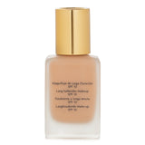 Estee Lauder Double Wear foundation in No. 77 Pure Beige, offering medium coverage and a long-lasting, semi-matte finish.