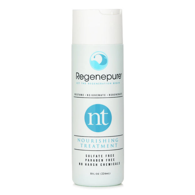 Regenepure NT Nourishing Treatment 224ml: Moisturizing shampoo for men and women, promotes hair growth with natural ingredients.