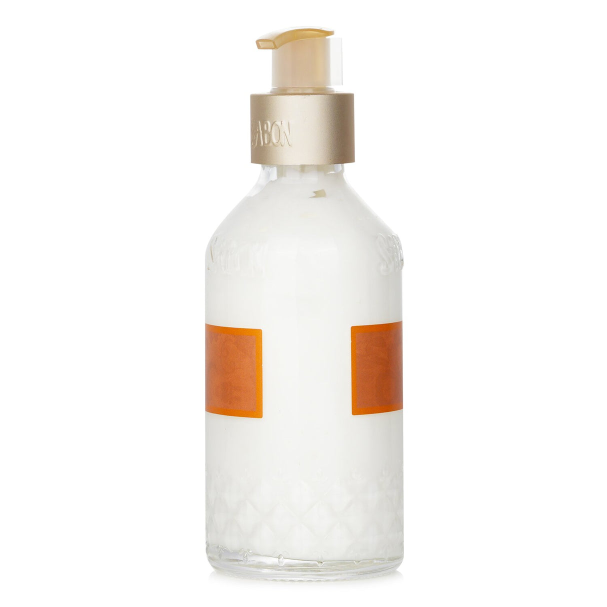 Luxurious Sabon body lotion in Ginger Orange scent, enriched with natural oils for intense hydration and skin nourishment.