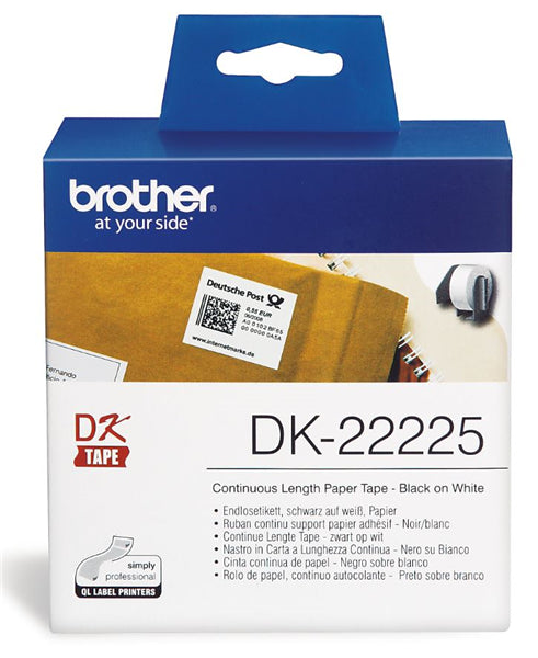 Brother DK22225 Continuous Paper Label 38mm x 30.48m