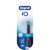 Oral B Electric Toothbrush Heads Io Ultimate Clean Black - 2pack