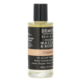 Demeter Coriander Tea Massage & Body Oil in a sleek 60ml bottle, featuring a soothing, non-greasy formula with a refreshing aroma.