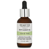 Demeter Gin & Tonic Bath & Body Oil 60ml, infused with gin, lime, and soothing oils for a luxurious, hydrating experience.