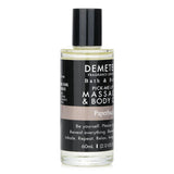 Luxurious 60ml massage oil with aged paper scent, absorbs quickly, nourishes skin, and free from harmful additives.