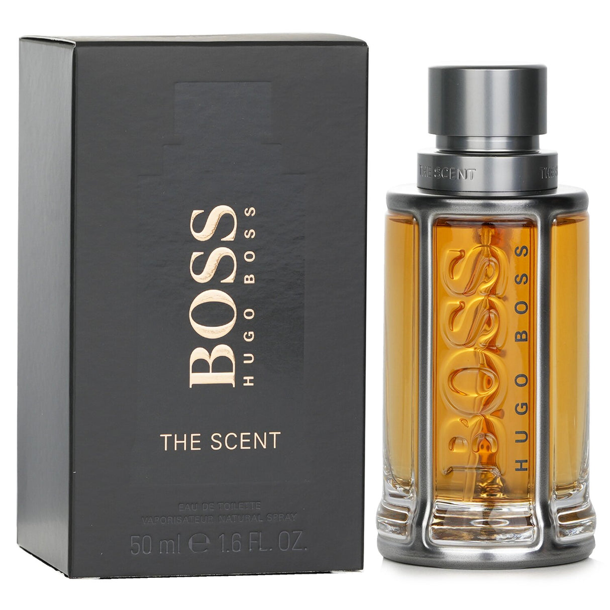 Hugo Boss - The Scent 50ml EDT for men, featuring ginger, maninka fruit, lavender, and leather for a warm, captivating aroma.