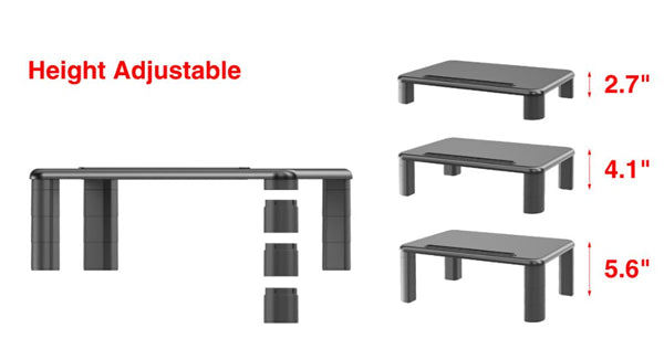 Digitus Modular Monitor Riser with 3 Adjustable Heights