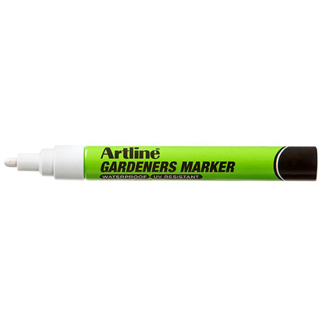 Artline Gardeners Marker White - Box of 12, versatile, fade-resistant markers for clear labeling in gardens.