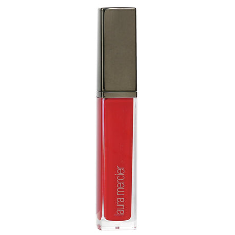 Laura Mercier Paint Wash Liquid Lip Colour in #Vermillion Red, creamy texture with vibrant color for bold, seductive lips.