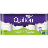 Quilton Toilet Paper 8pk Double Length White 3ply