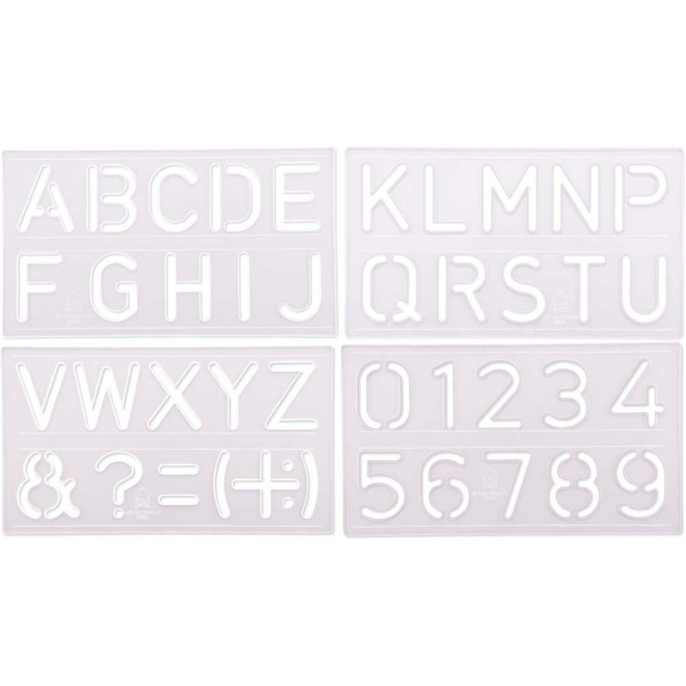 Artist Stencil - Omega 50mm Letter Stencil