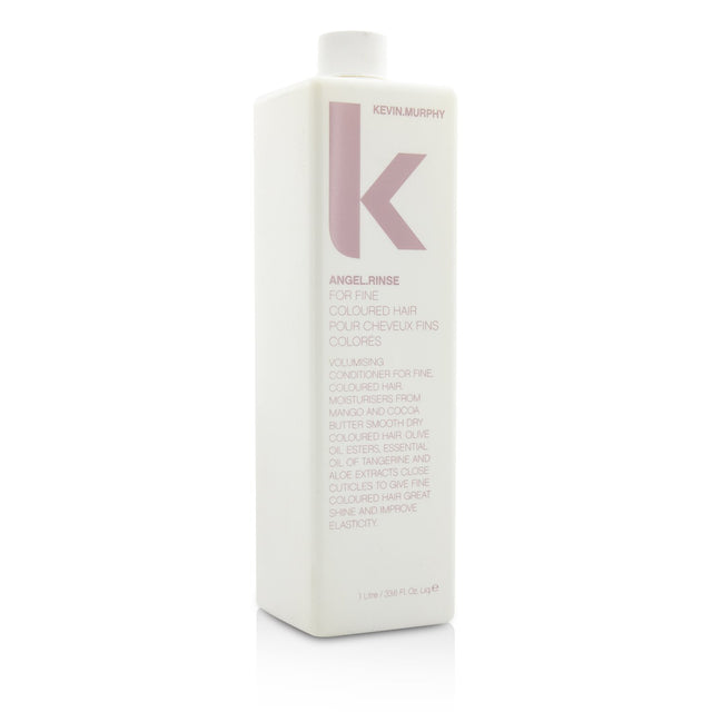 Lightweight volumizing conditioner for fine, colored hair, enhancing shine, elasticity, and manageability without heaviness.