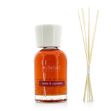 Millefiori Natural Fragrance Diffuser in Mela & Cannella, 100ml, featuring apple and cinnamon scents in a stylish glass bottle.