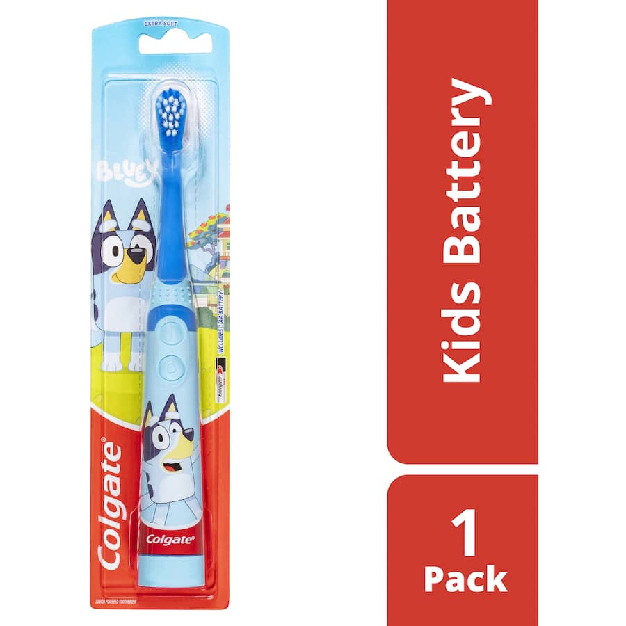 Colgate Kids 3+ Years Electric Toothbrush Battery Powered Bluey 1ea