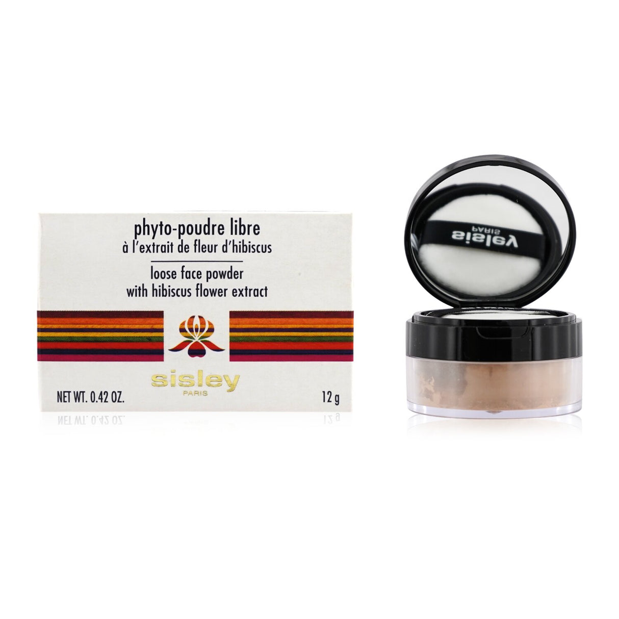 Sisley Phyto Poudre Libre #4 Sable is a lightweight translucent powder that sets makeup and mattifies skin for a flawless finish.