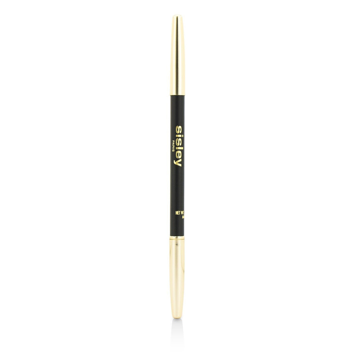 Sisley Phyto Khol Perfect Eyeliner in #Black with sharpener, featuring a smooth, long-wearing formula and metallic highlights.