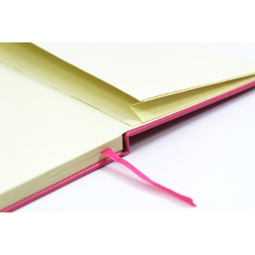 Silvine Executive Notebook A5 7mm Ruled 160 Pages Pink