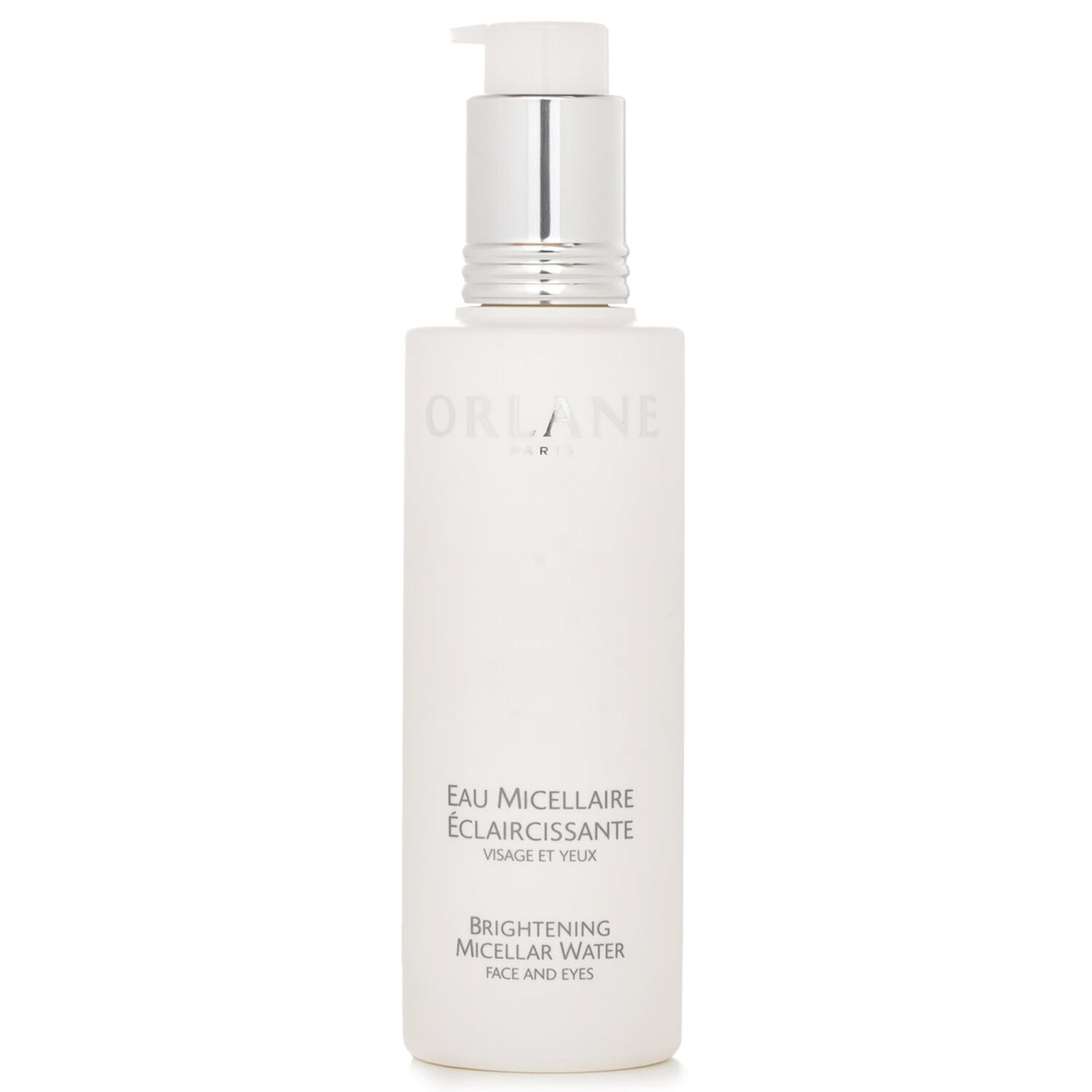 Orlane Soin De Blanc Brightening Micellar Water for face and eyes in a 200ml bottle, gently cleanses and illuminates skin.