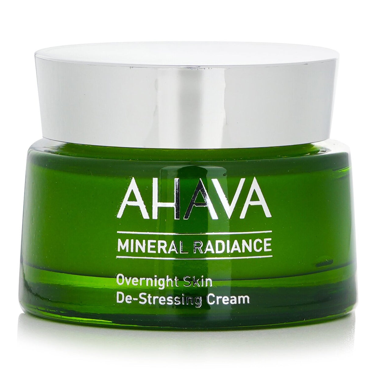 Ahava Mineral Radiance Overnight De-Stressing Cream: nourishing night cream for radiant skin, protects against stressors and hydrates.