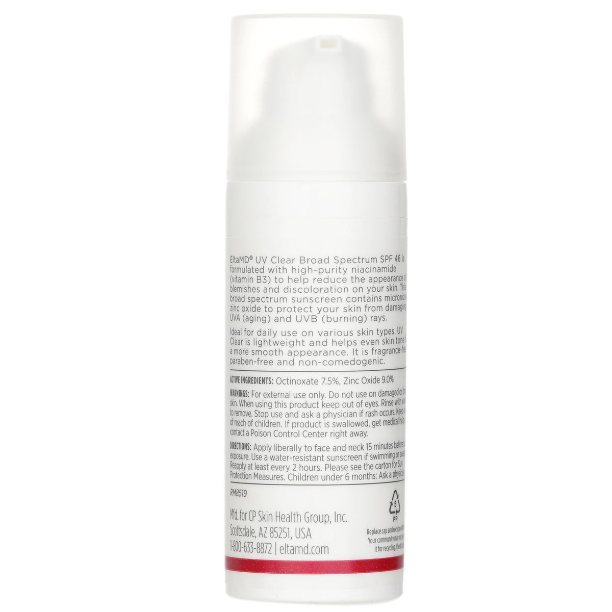EltaMD UV Clear Facial Sunscreen SPF 46 - For Skin Types Prone To Acne