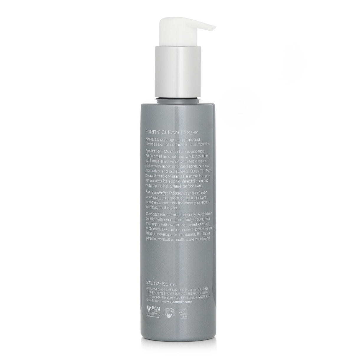 CosMedix Purity Clean Exfoliating Cleanser 150ml/5oz