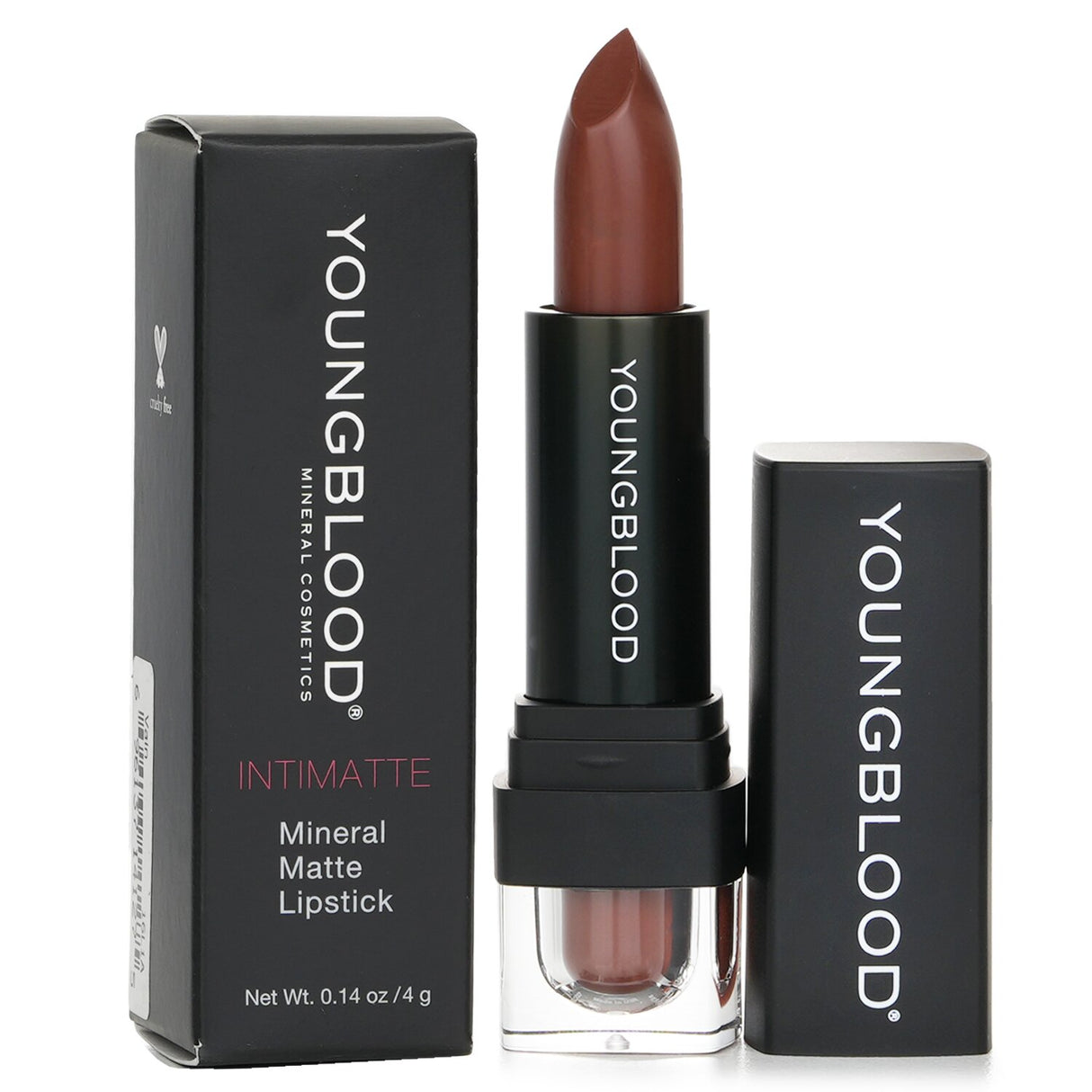 Youngblood Intimatte Mineral Matte Lipstick in #Vain offers a rich matte finish with nourishing ingredients for comfortable wear.