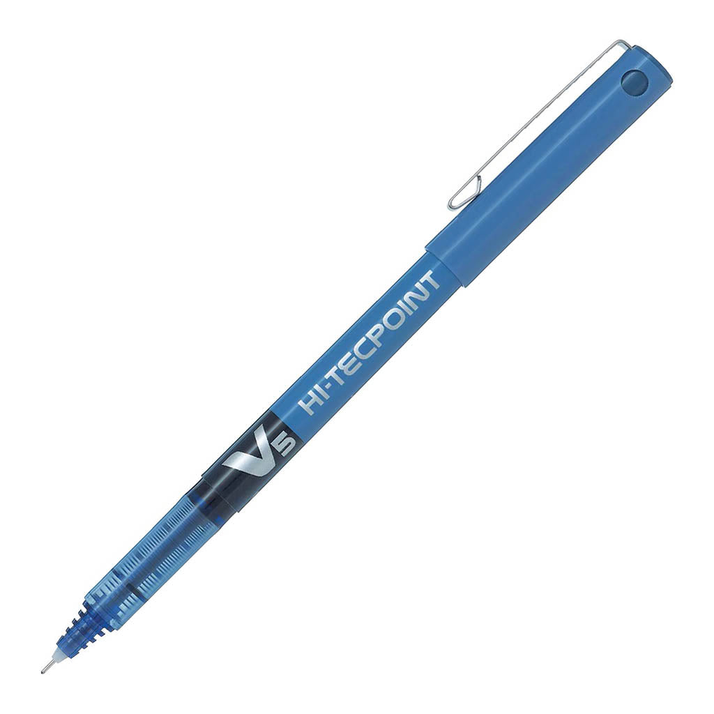 Pilot Hi-Tec V5 Extra Fine Blue  - (Set of 12 )