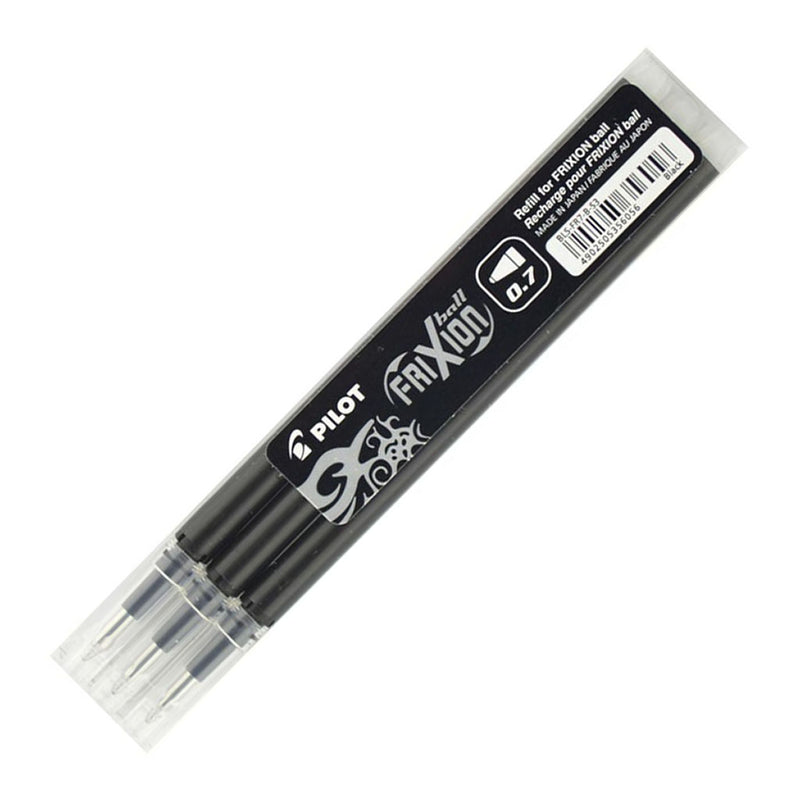 Pilot Frixion Refill Black 3 Pack (BLS-FR7-B-S3)