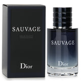 Christian Dior Sauvage Eau De Toilette Spray in a 60ml bottle, featuring a fresh aromatic scent for modern men.