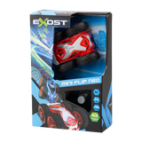 Remote-controlled Mini Flip Neo car in assorted designs, featuring two-sided flipping stunts and rechargeable battery for kids.