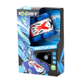 Remote-controlled Silverlit Exost Mini Flip Neo car, designed for flips, speed, and fun, with a rechargeable battery.