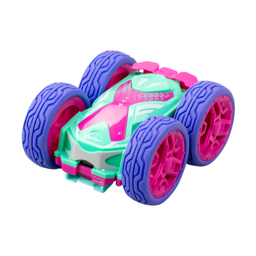 Remote control car Silverlit Exost Mini Flip Amazone, vibrant design, performs flips, rechargeable, speeds up to 8 km/h.