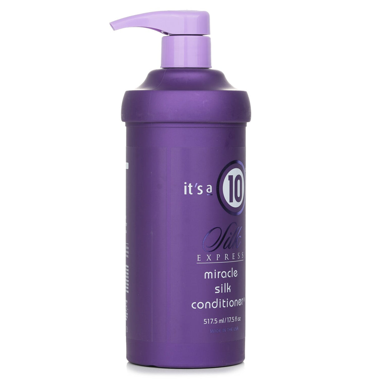 It's A 10 Silk Express Miracle Silk Conditioner 517.5ml revitalizes hair with keratin, sunflower extract, and antioxidants for vibrant locks.