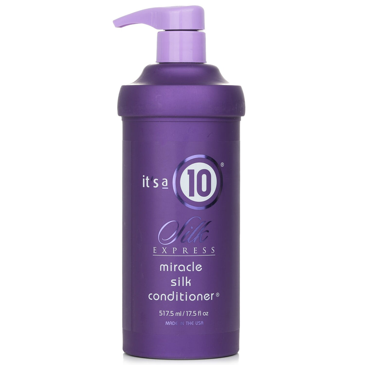 It's A 10 Silk Express Miracle Silk Conditioner, 517.5ml, revitalizes hair, boosts strength, and provides UV protection for vibrant locks.