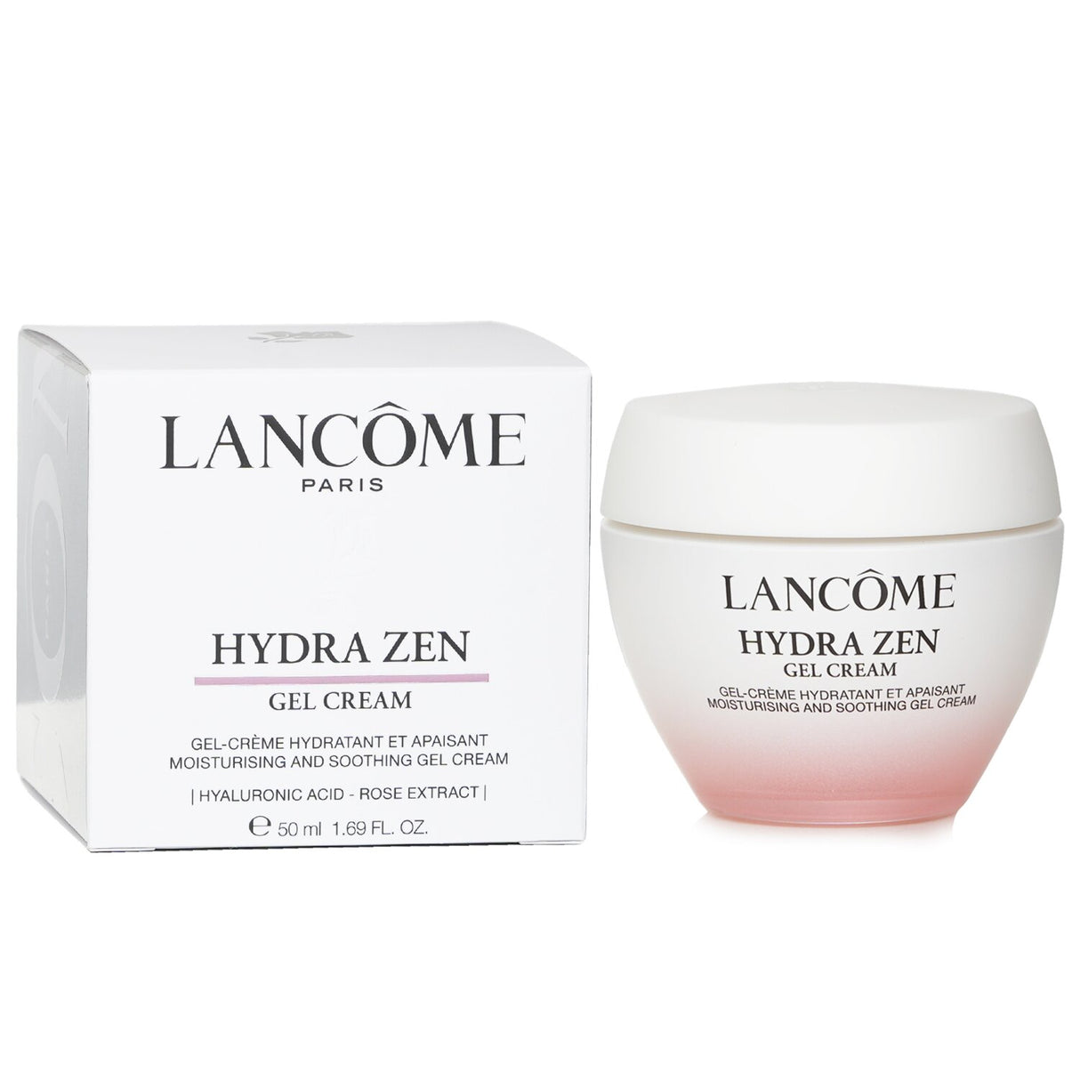 Hydra Zen Anti-Stress Cream-Gel by Lancome, a soothing moisturizer for all skin types, offering 24-hour hydration and a refreshing texture.