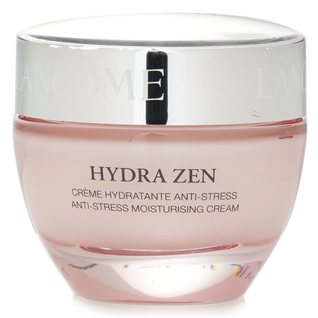Luxurious Lancome Hydra Zen moisturising cream for all skin types, combats stress, hydrates, and promotes radiant skin.