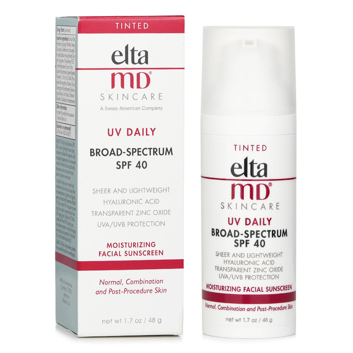 EltaMD - UV Daily Moisturizing Facial Sunscreen SPF 40 - For Normal, Combination