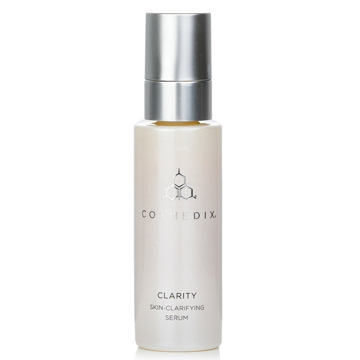 CosMedix Clarity Skin-Clarifying Serum in a 30ml bottle, featuring anti-acne ingredients for clear, healthy skin.