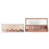 Urban Decay Naked 3 Palette featuring 12 blendable eyeshadows and a double-ended brush for versatile eye looks.