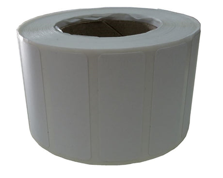 Thermal Direct Labels 40x15mm with permanent adhesive, 1000 labels per roll for efficient and versatile labeling solutions.