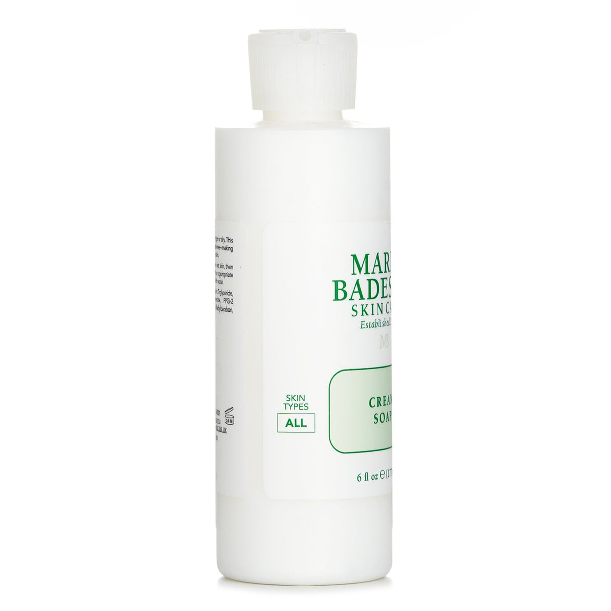 Ultra-mild Mario Badescu Cream Soap for all skin types, gently cleanses without stripping moisture; 177ml/6oz.