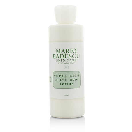 Mario Badescu Super Rich Olive Body Lotion, 177ml - Luxurious, non-greasy moisturizer for all skin types, hydrates and conditions.