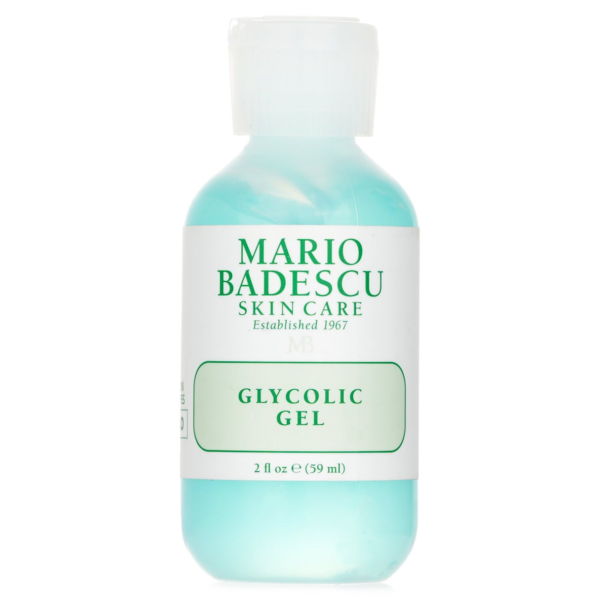 Mario Badescu Glycolic Gel in 59ml, a lightweight treatment for oily skin, unclogs pores and refines texture with glycolic acid.